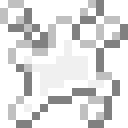 A splattering of caulk in pixel art
